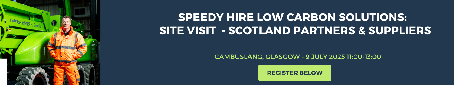 Speedy Hire: Low Carbon Solutions for Sustainable Sites - Workshop and Site Tour