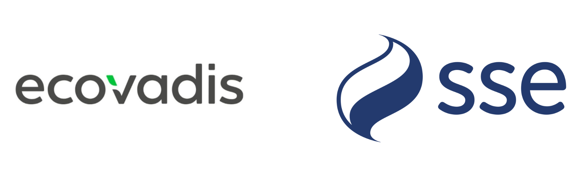 ecovadis logo and sse logo